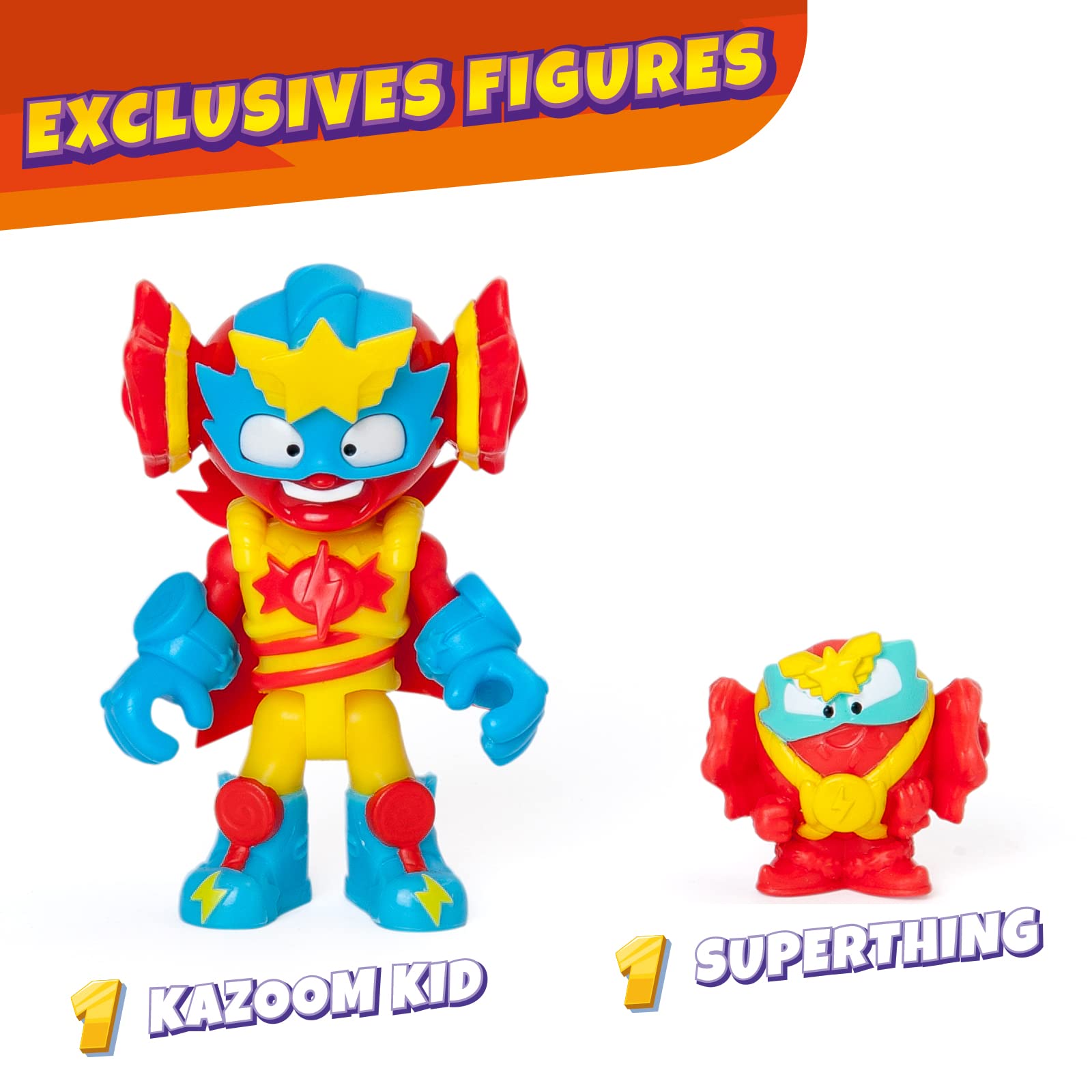 SUPERTHINGS RIVALS OF KABOOM Superbot Power Arms Sugarfun Articulated Robot | Includes Exclusive Figures