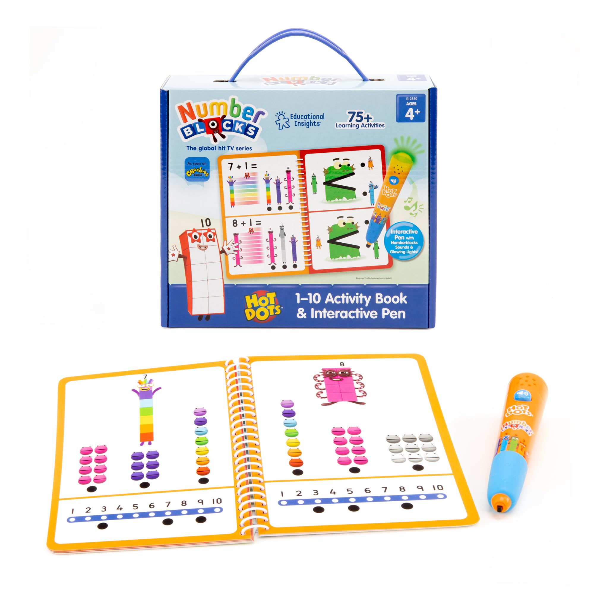 Numberblocks Hot Dots Numberblocks 1-10 Activity Book & Interactive Pen | Ages 4+