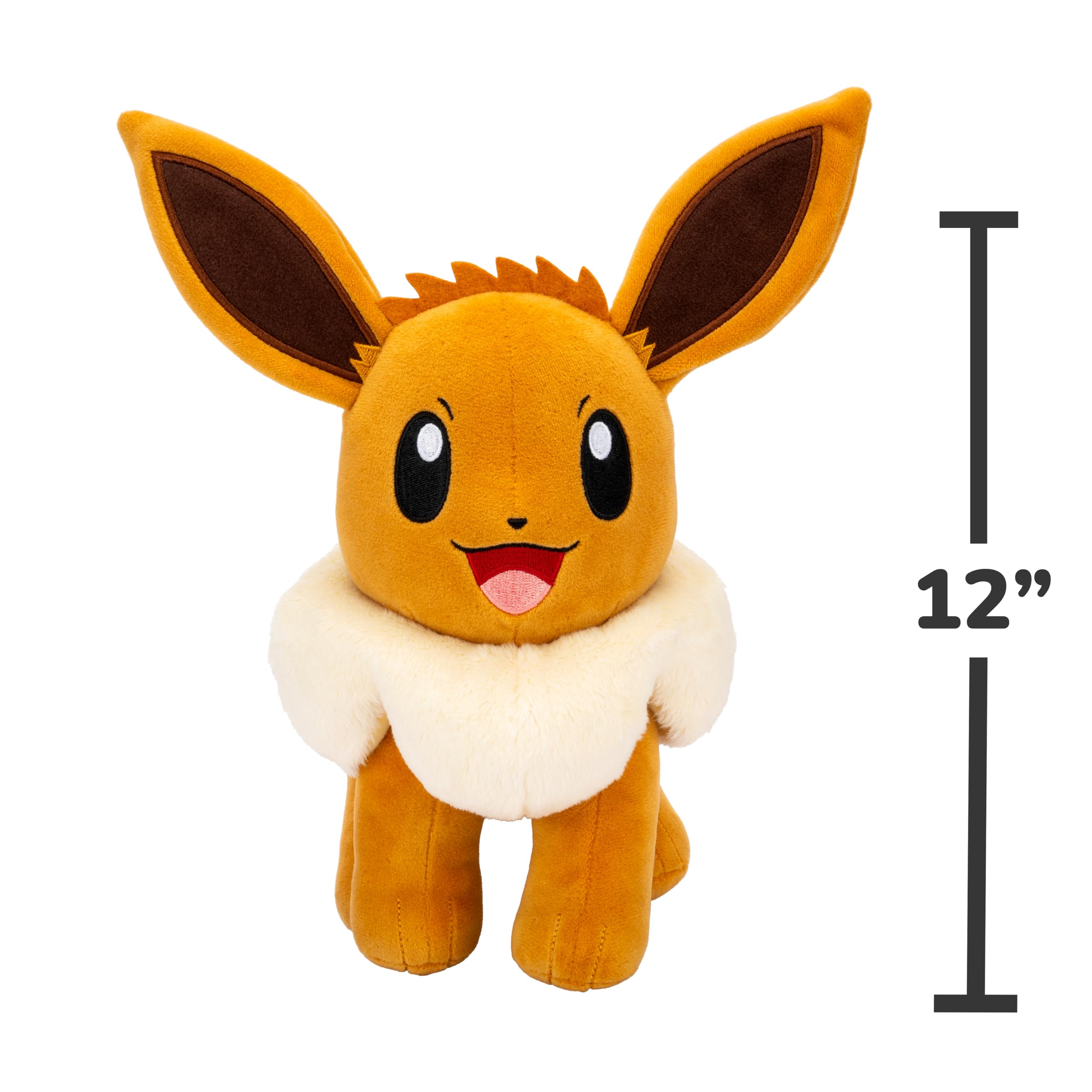 Pokémon Eevee Plush - 12-Inch Soft Plush with Authentic Animated Series Details 8
