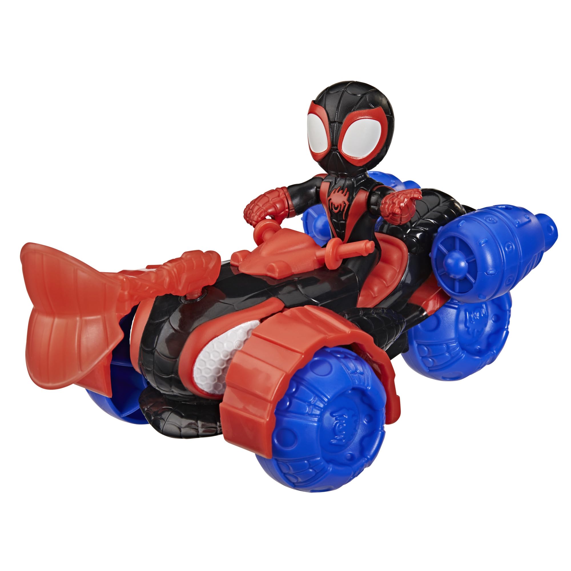 SPIDEY AND HIS AMAZING FRIENDS Miles 'Spin' Morales Techno-Racer Toy | 3-inch Figure | Ages 3+