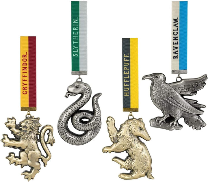 The Noble Collection Harry Potter Hogwarts Mascot Ornaments - 4in (11cm) (Harry Potter)