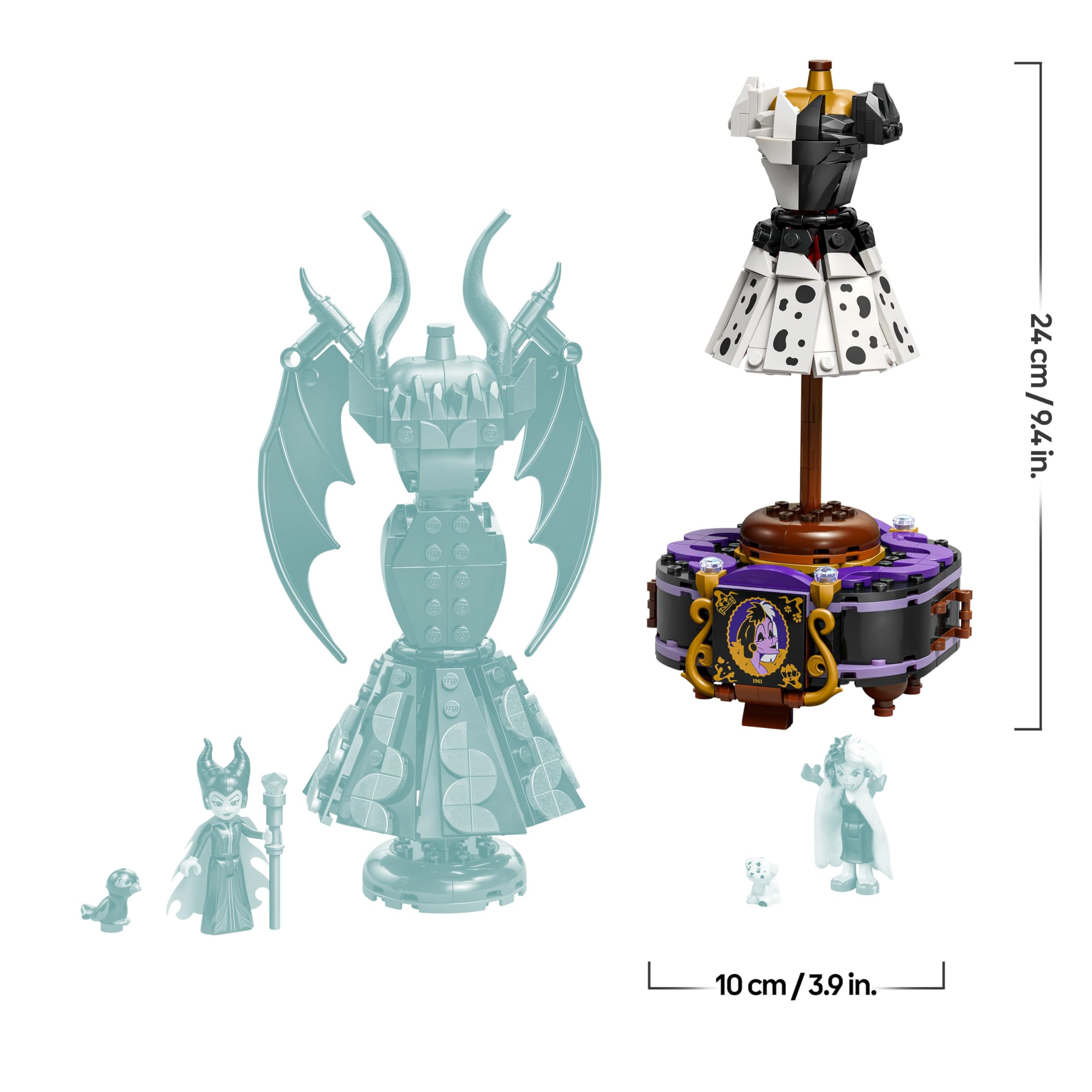 LEGO Disney Maleficent and Cruella De Vil Dresses Building Set - Creative Fashion Toy for 9+ 17