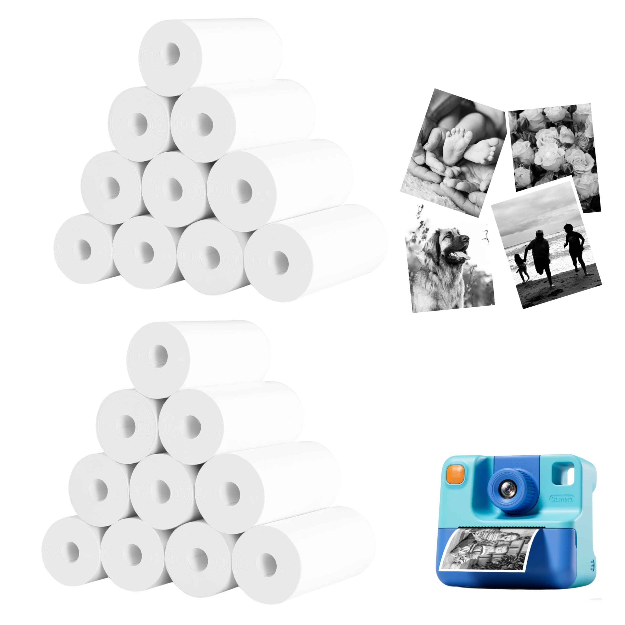 Double Dragon Thermal Paper Rolls - 20 Pack, 57x25mm, 10-Year Image Life | BPA-Free 1