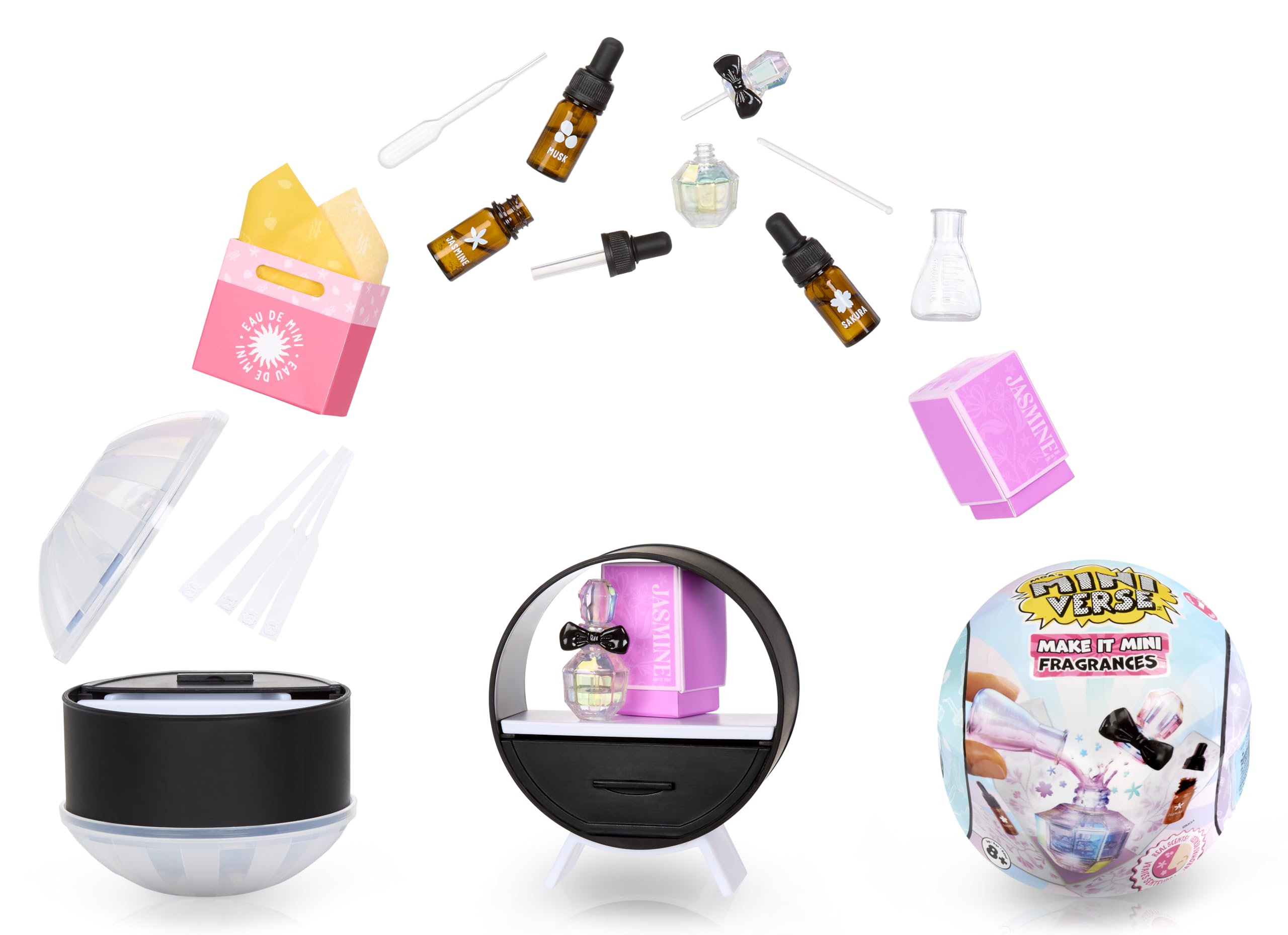 MGA's Miniverse Make It Mini Fragrances - Mini Collectible Scent Kit (Pink)