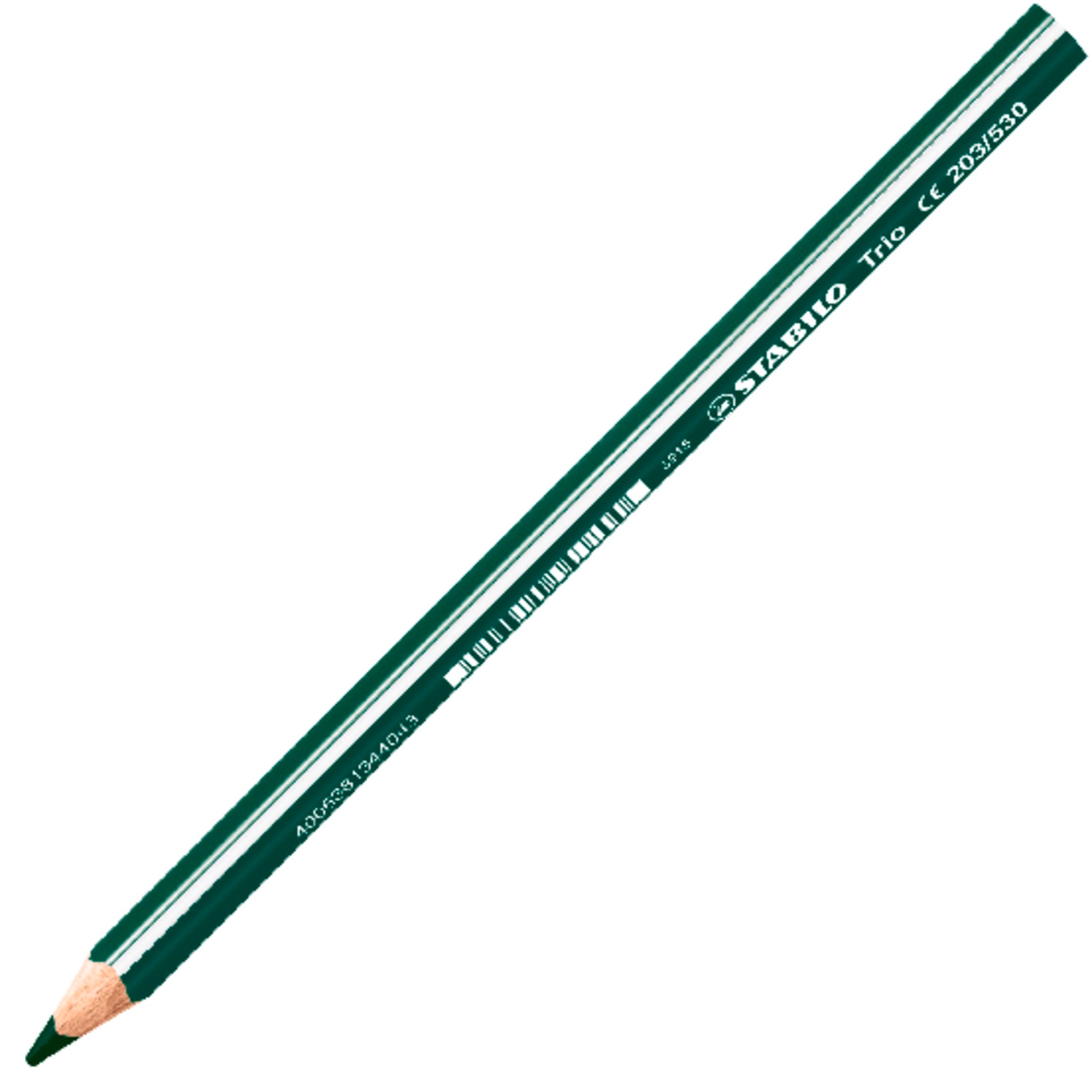STABILO Trio thick Coloured Pencils - 24 Assorted Colours Wallet + Sharpener