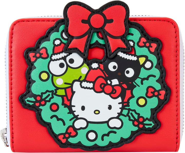 Loungefly Sanrio Winter Wonderland Zip Around Wallet Red (Model Number: N/A)