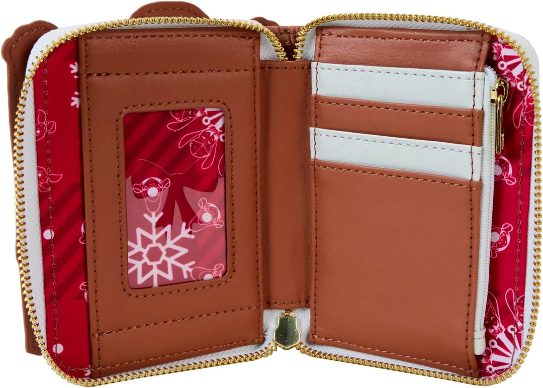 Loungefly Winnie the Pooh Christmas Greetings Zip Around Wallet (Disney)