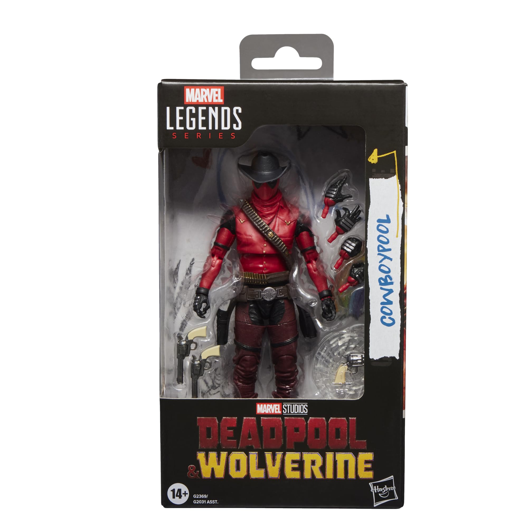 Marvel Legends Series Cowboypool Action Figure - 6 Inch Scale | 20+ Points of Articulation | 7 Accessories 1