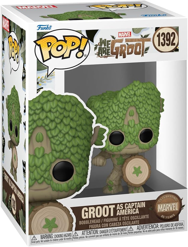 Funko Pop! Marvel We Are Groot - Captain America Vinyl Figure (79515)