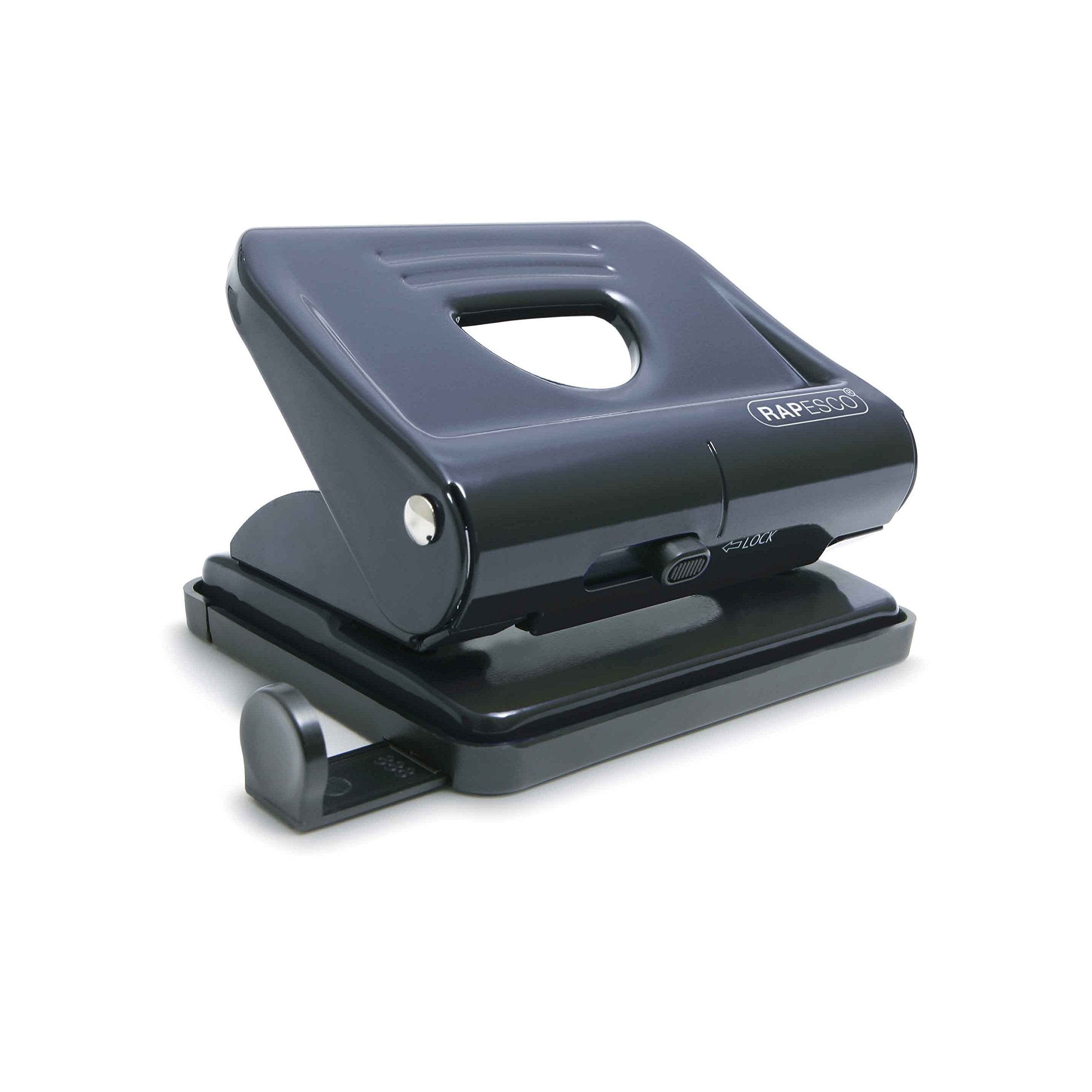 RAPESCO PF820MB1 2-Hole Metal Punch - 22 Sheet Capacity | Black | 80mm Spacing 1