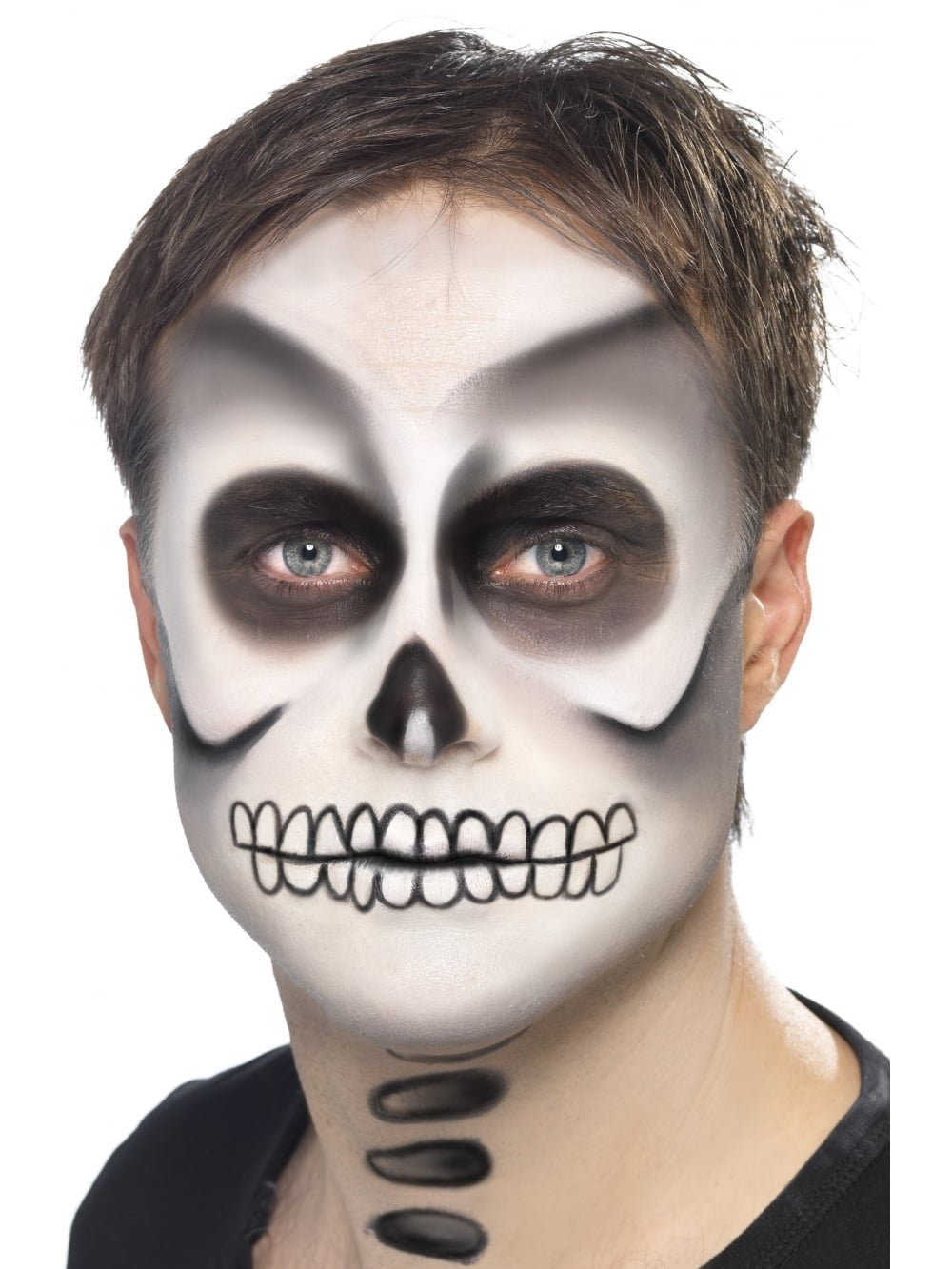 Smiffys Skeleton Make-Up Kit - Face Paint, Crayon & Sponge for Kids 5