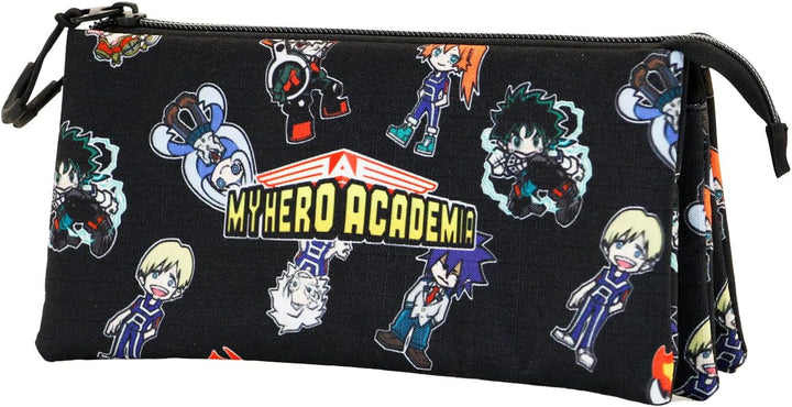 KARACTERMANIA My Hero Academia Chibi-ECO Triple Pencil Case, Black (03923)