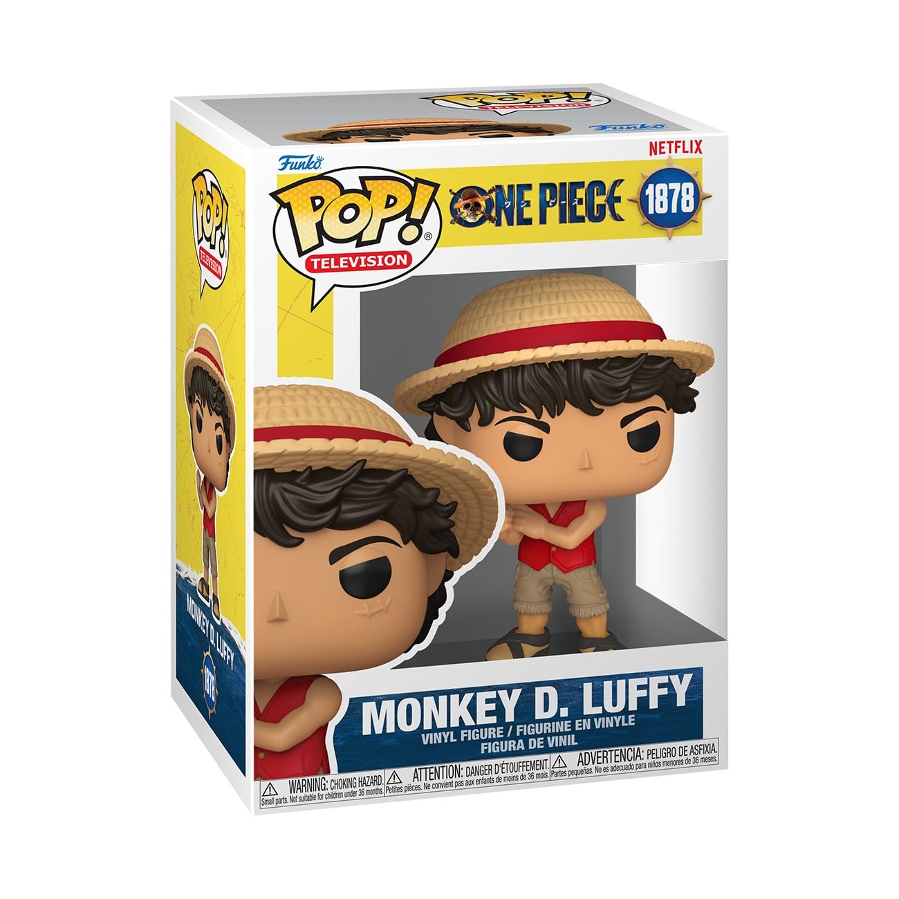 Funko POP! Television: Monkey D. Luffy (LA) Vinyl Figure | 3.75 in | Model 75665 1
