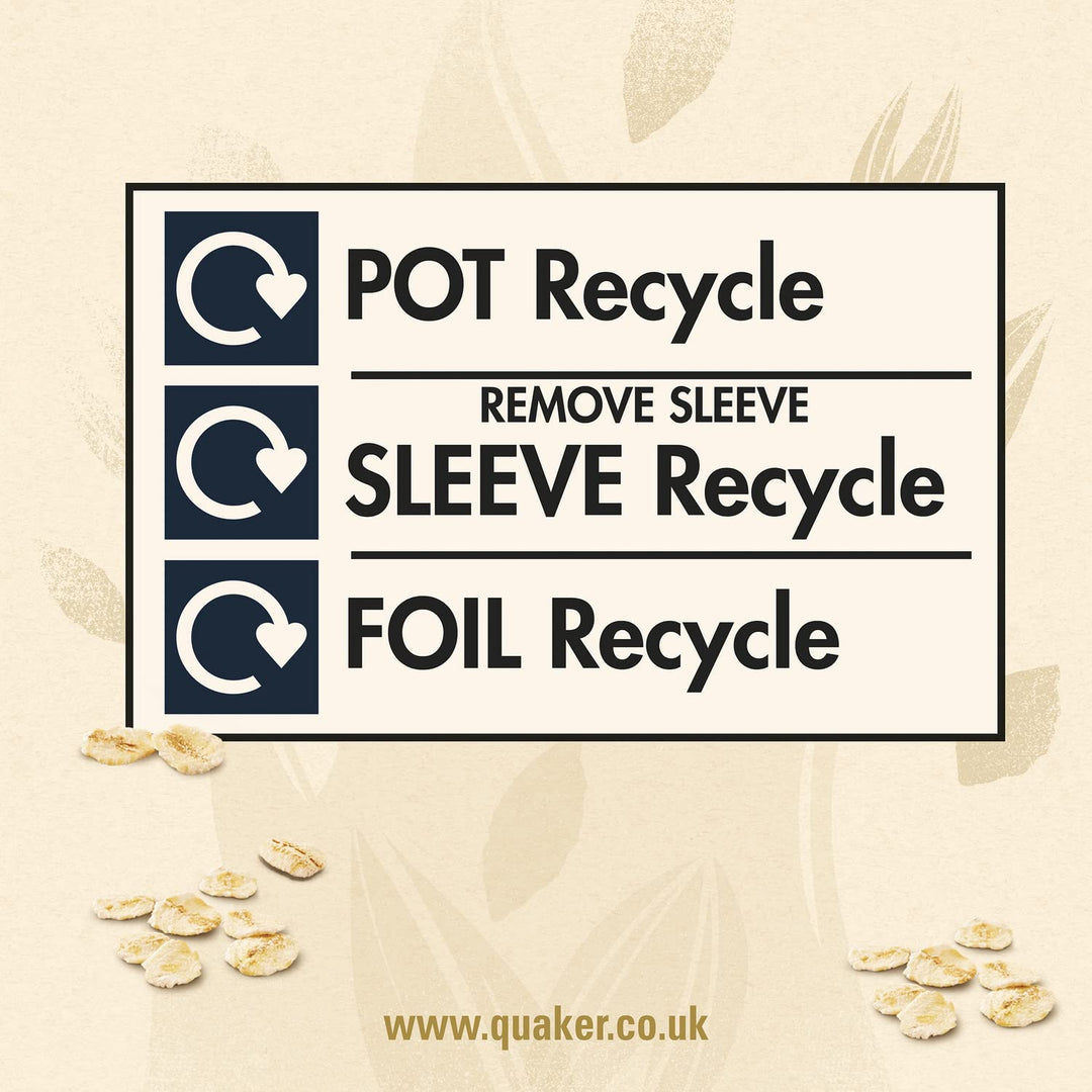 Quaker Oat So Simple Original Porridge Pots, 45 g (Pack of 8)
