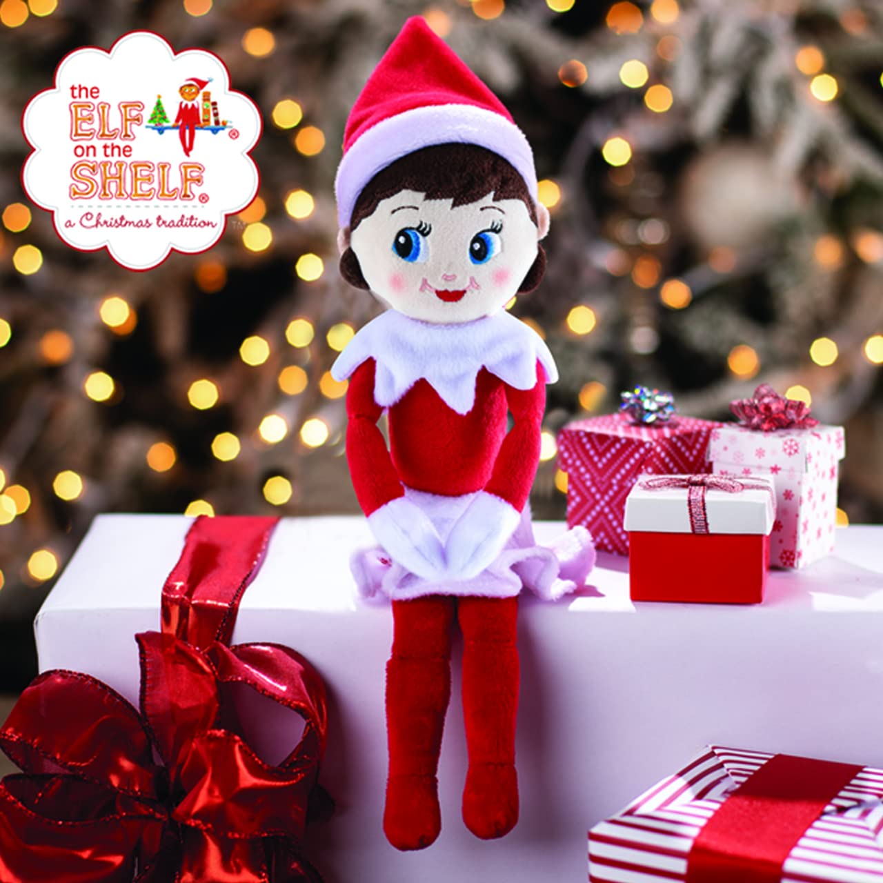 Elf on the Shelf Plushee Pal Snuggler - 12-inch Cuddly Plush Girl Elf 7