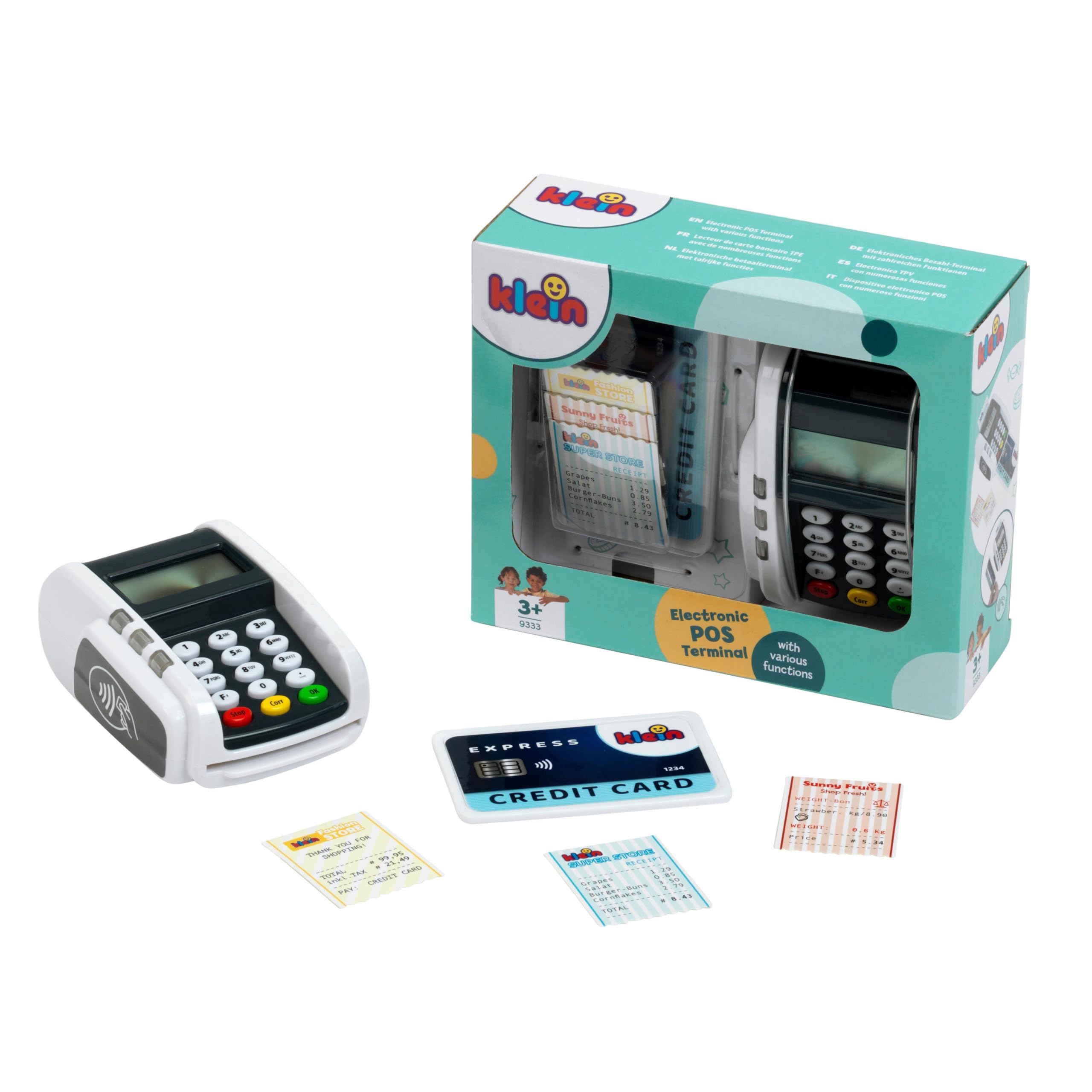 Theo Klein 9333 Pay Terminal with Light & Sound - Toy Cash Register Accessory 16