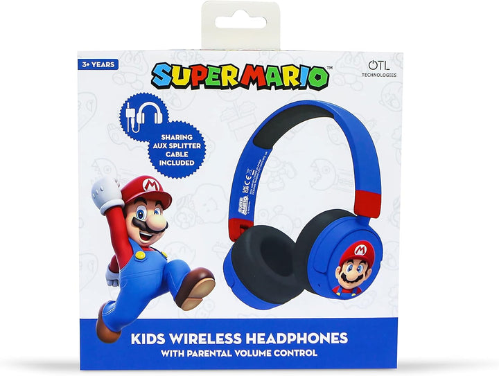 OTL Technologies Super Mario Wireless Kids Headphones - Blue (SM1001)