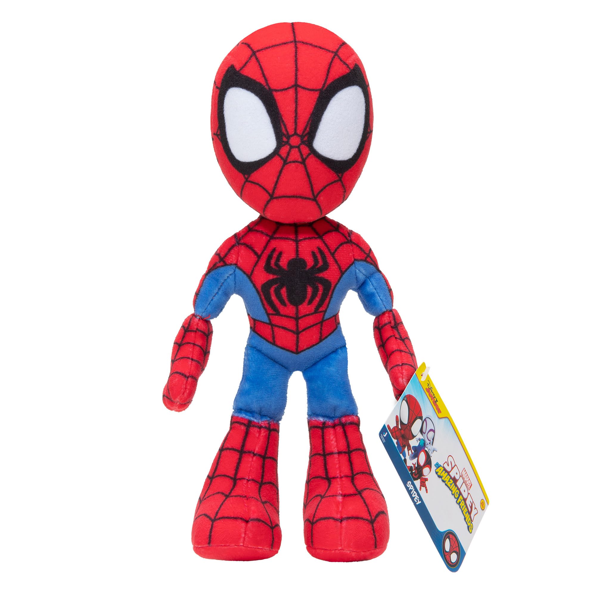 SPIDEY AND HIS AMAZING FRIENDS Spidey Plush - 8-Inch Super Soft Toy | Polyester | Ages 3+