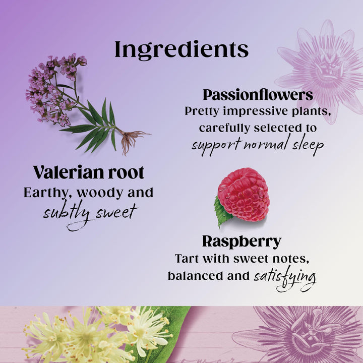 Twinings Superblends Sweet Dreams Herbal Tea - Raspberry, Passionflower & Valerian Root, 20 Biodegradable Tea Bags