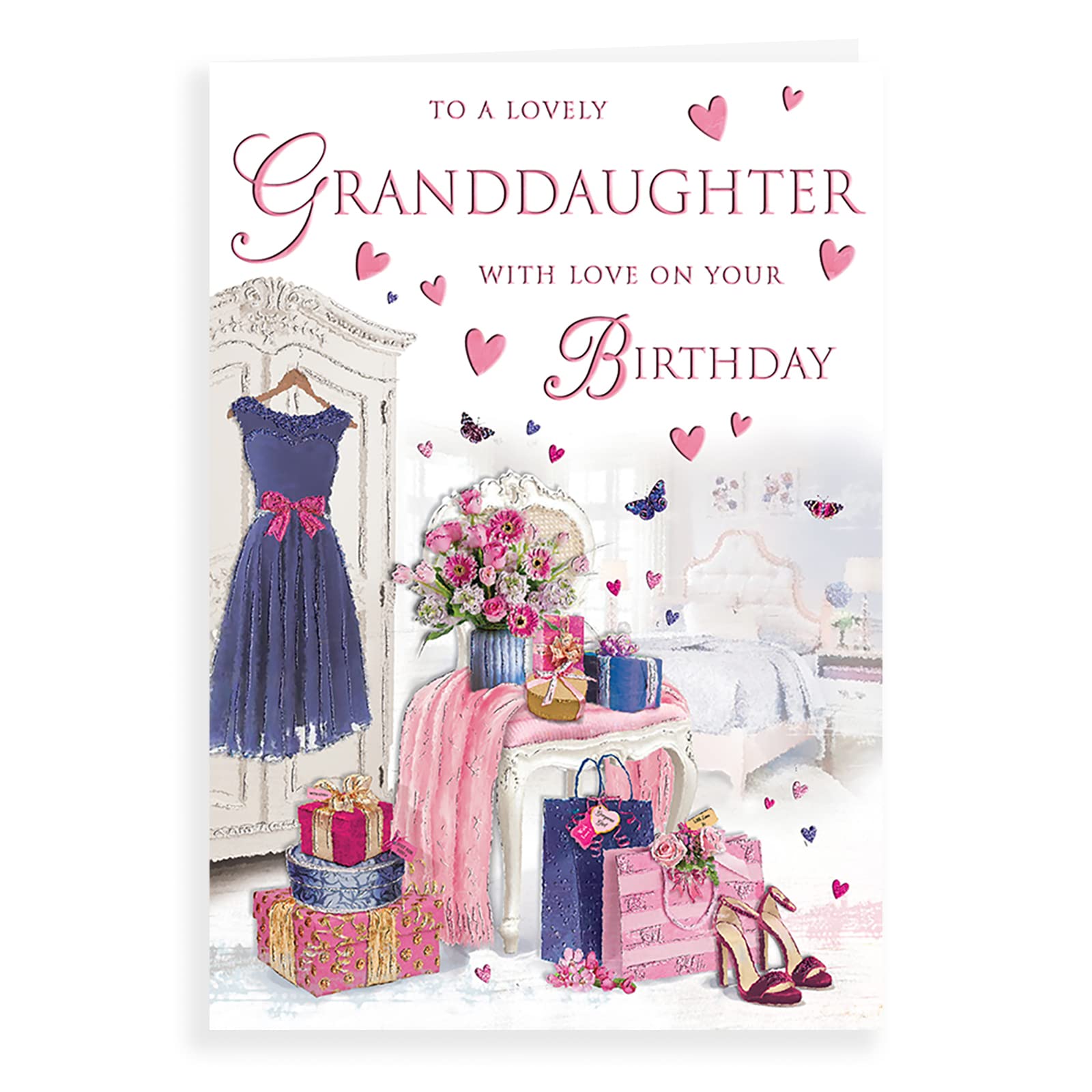 Regal Publishing Traditional Birthday Card for Granddaughter | 9 x 6 Inches