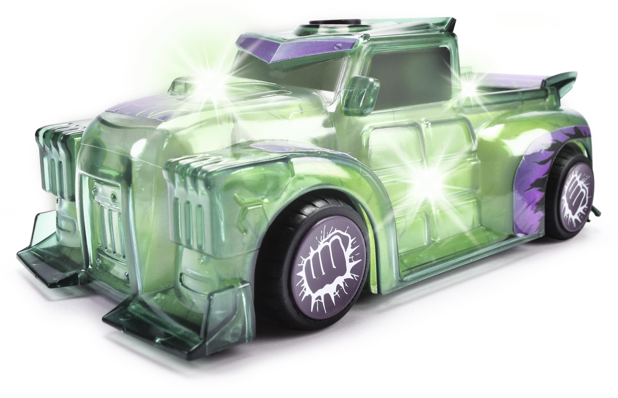 Jada Marvel Light Hero Hulk 1:32 Scale Vehicle - Light-Up & Sound Effects 6