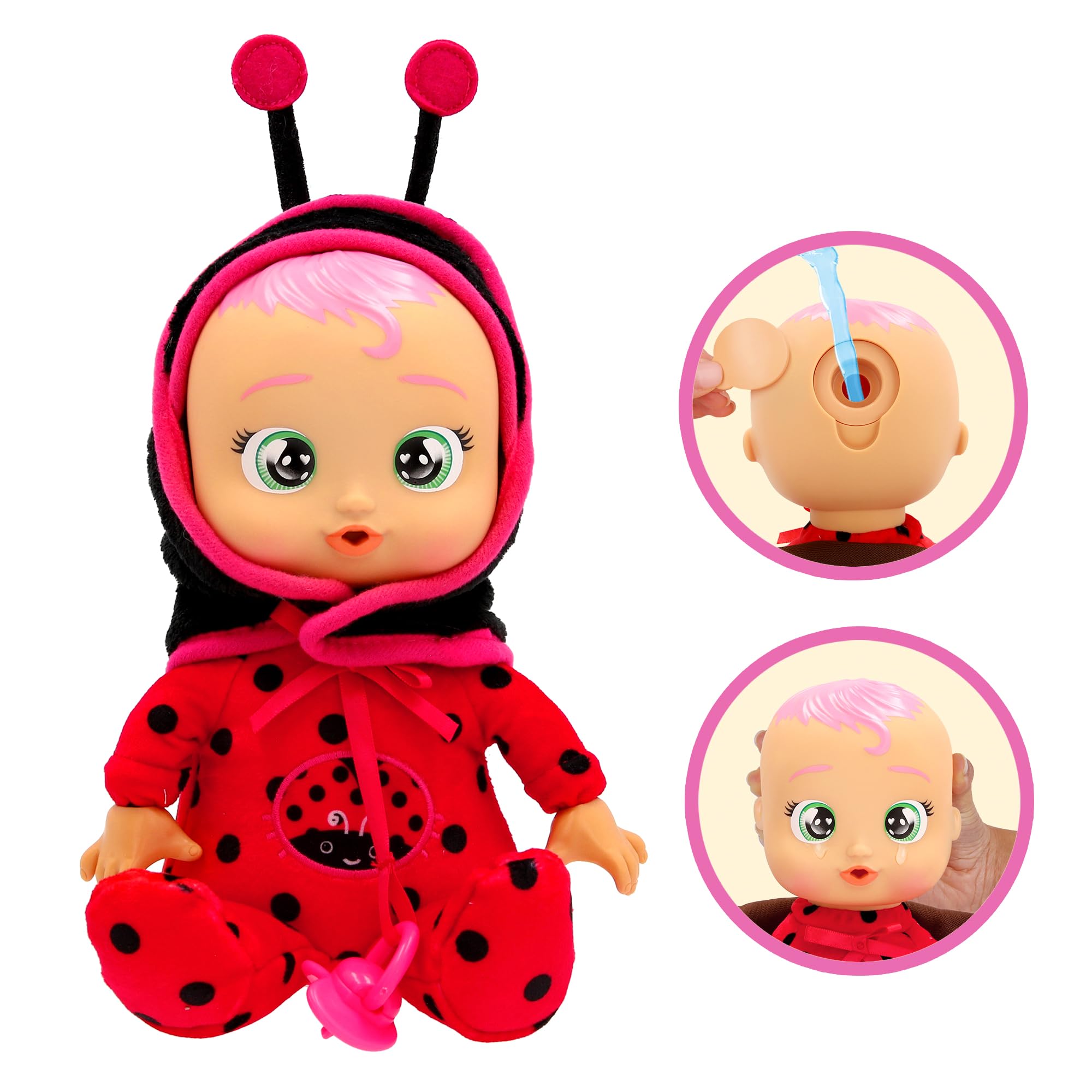 IMC TOYS CRY BABIES Lady Tiny Cuddles Plush Doll | Cries Real Tears | Ages 3+ 3