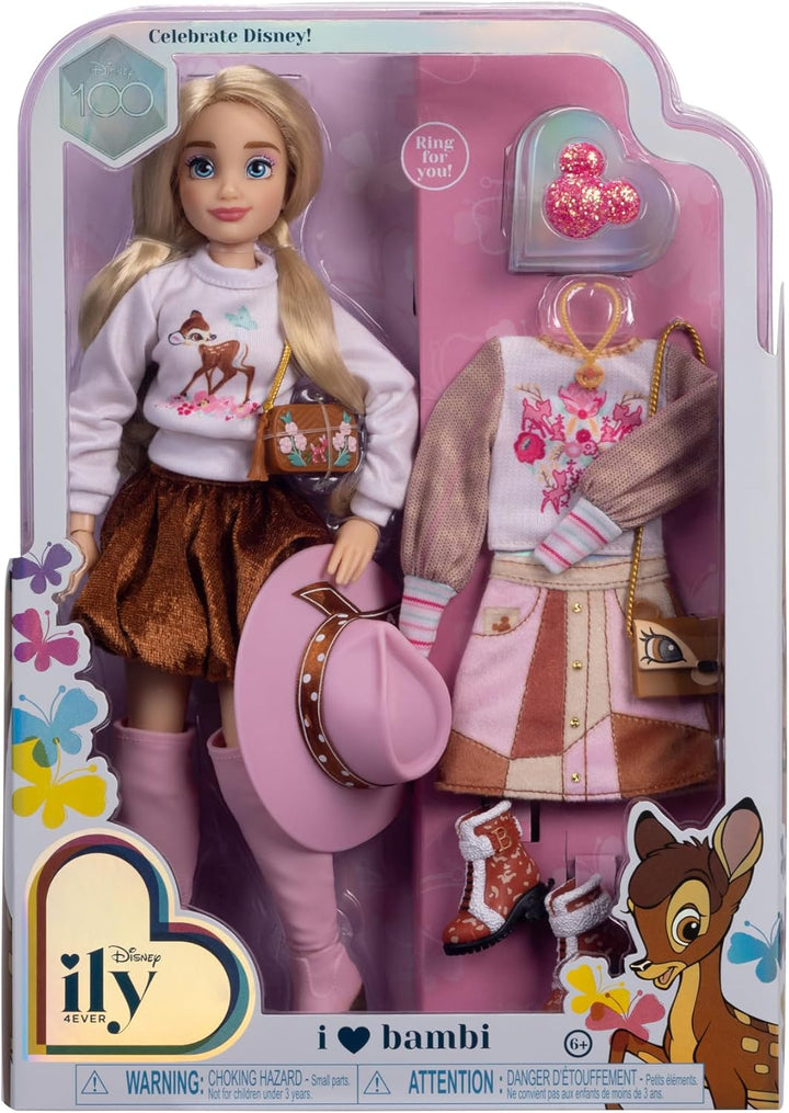 Disney ILY 4EVER Bambi Fashion Doll - 30cm/11.5" Tall with 13 Points of Articulation