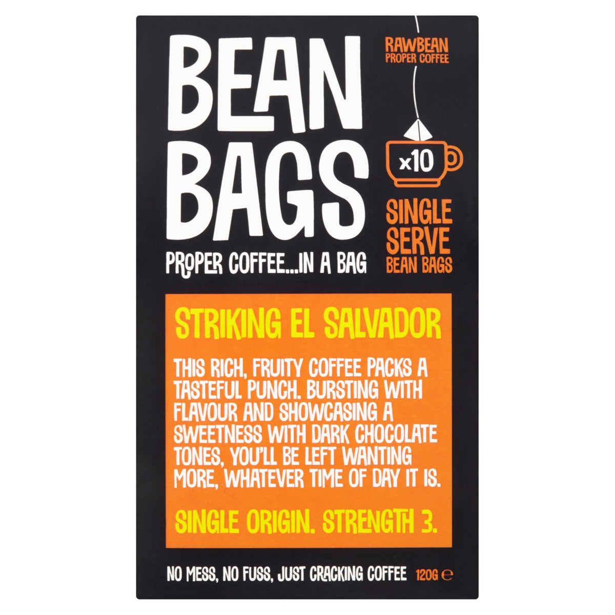 Raw Bean El Salvador Coffee Bean Bags - 10 x 12 g