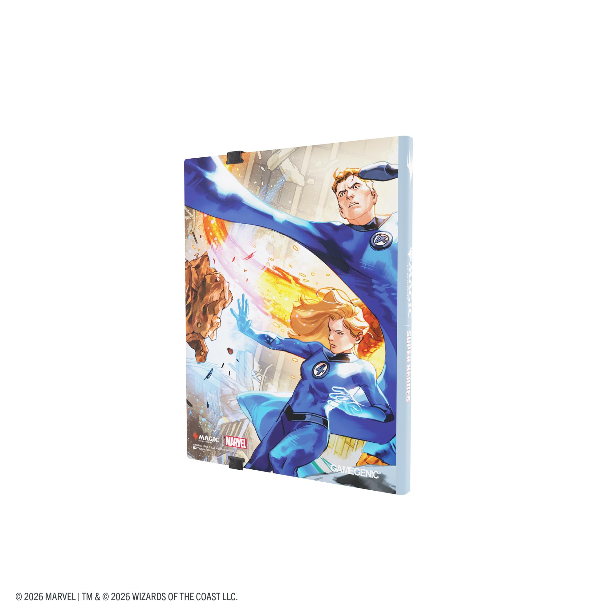 Gamegenic Casual Album 18-Pocket - Holds 360 Cards | Side-Loading Pockets | Marvel Fantastic Four Design 2