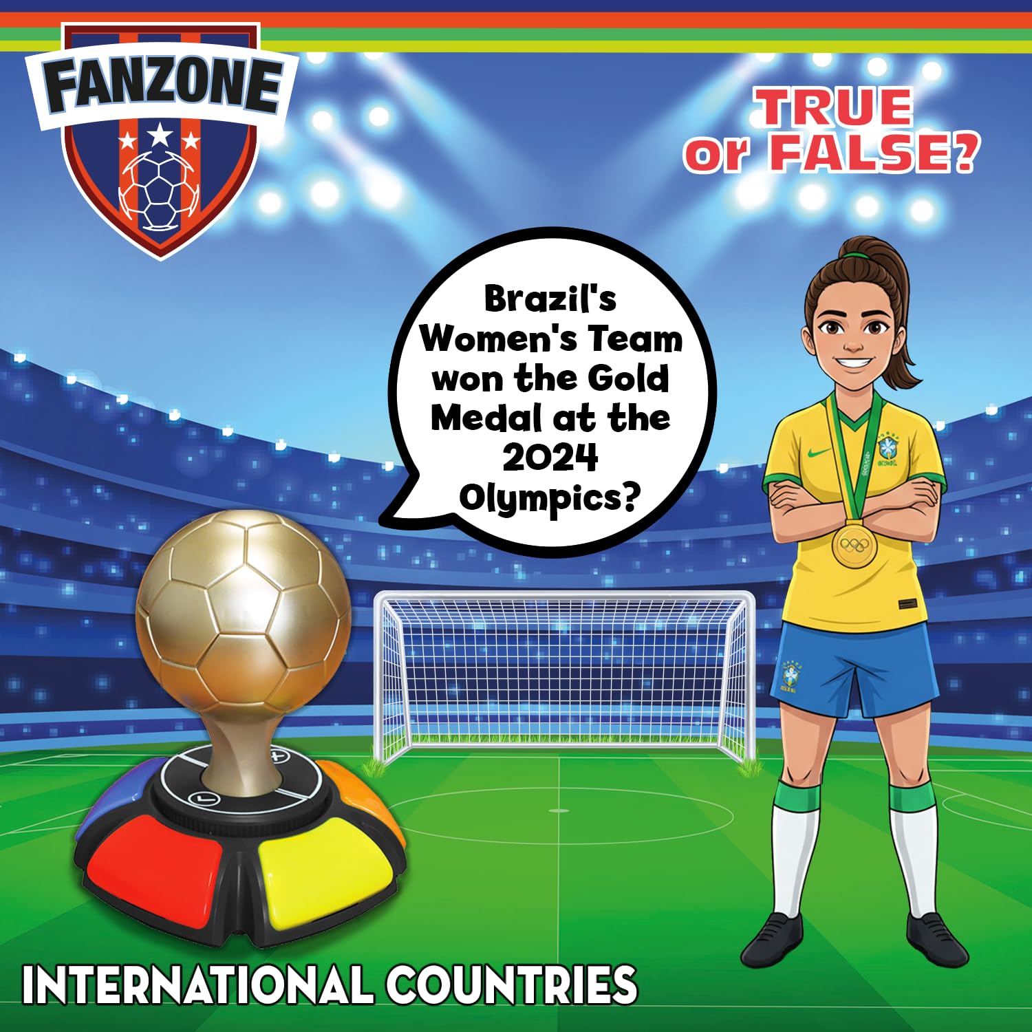 Fanzone International Edition Football True or False Family Quiz Game | 500+ Questions | Ages 7+ & 14+ Modes 6