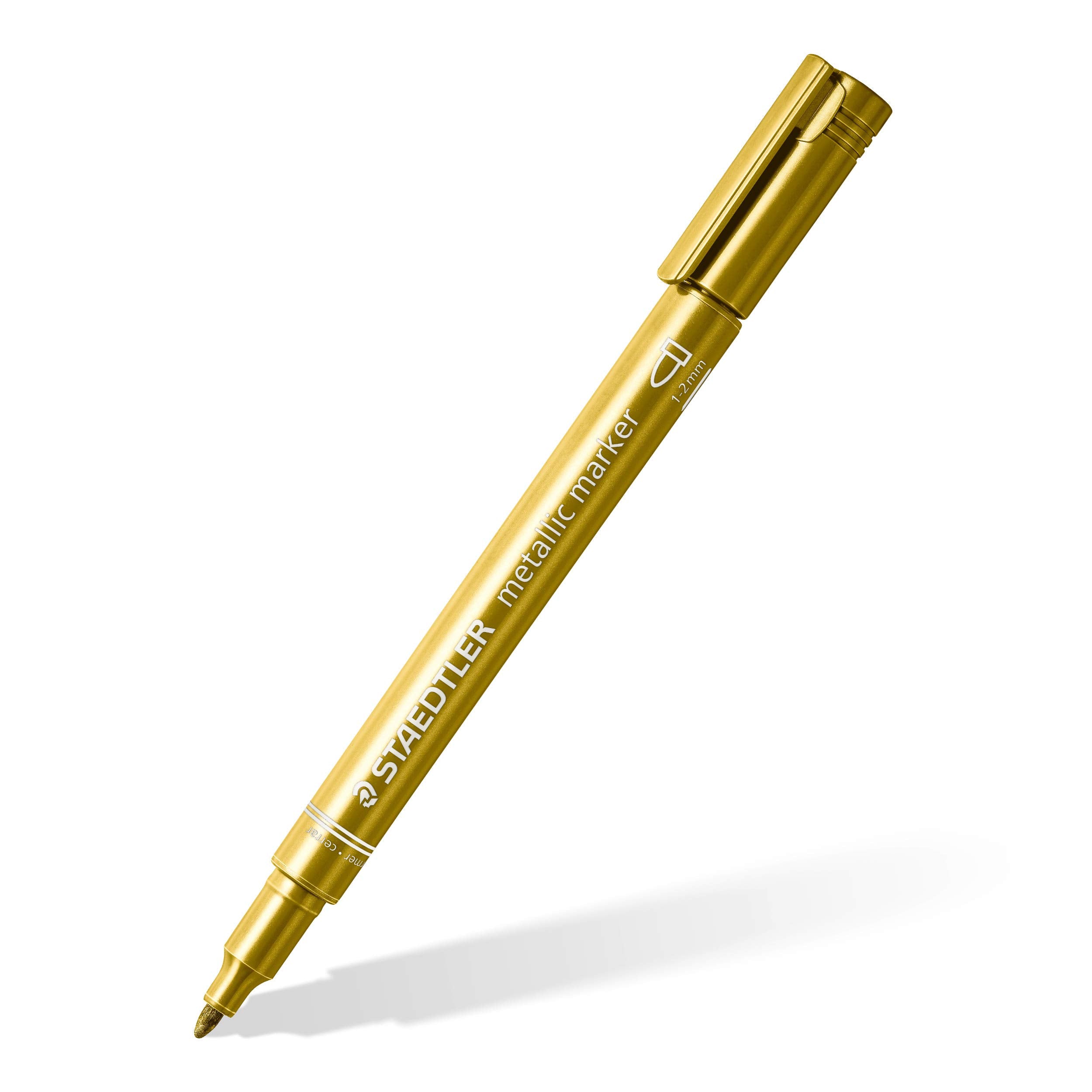 STAEDTLER Design Journey Metallic Pen - Assorted Colours, 1-2 mm Rounded Tip, 10 Count