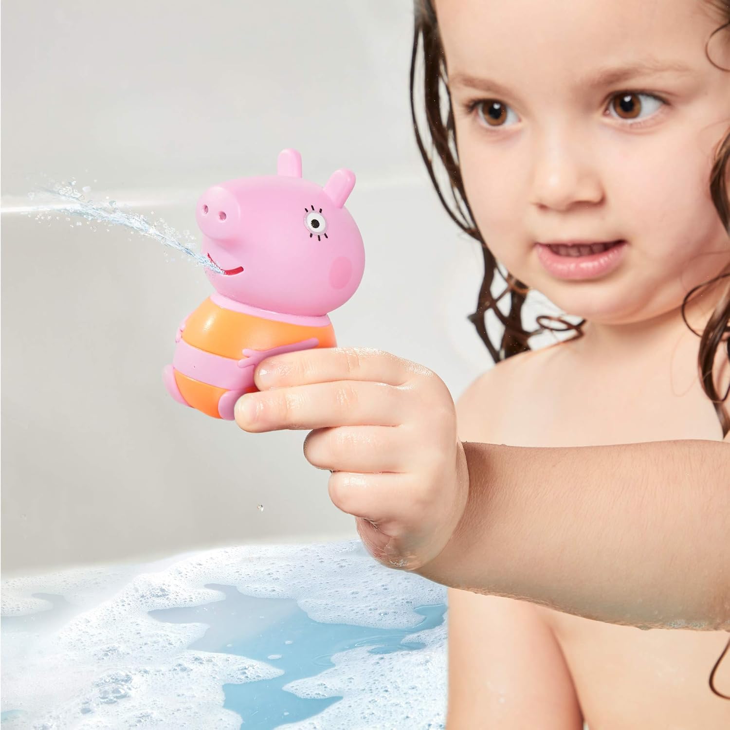 TOMY Toomies Peppa Pig Bath Squirters - Mummy Pig, Peppa & George Water Toys for Toddlers 4
