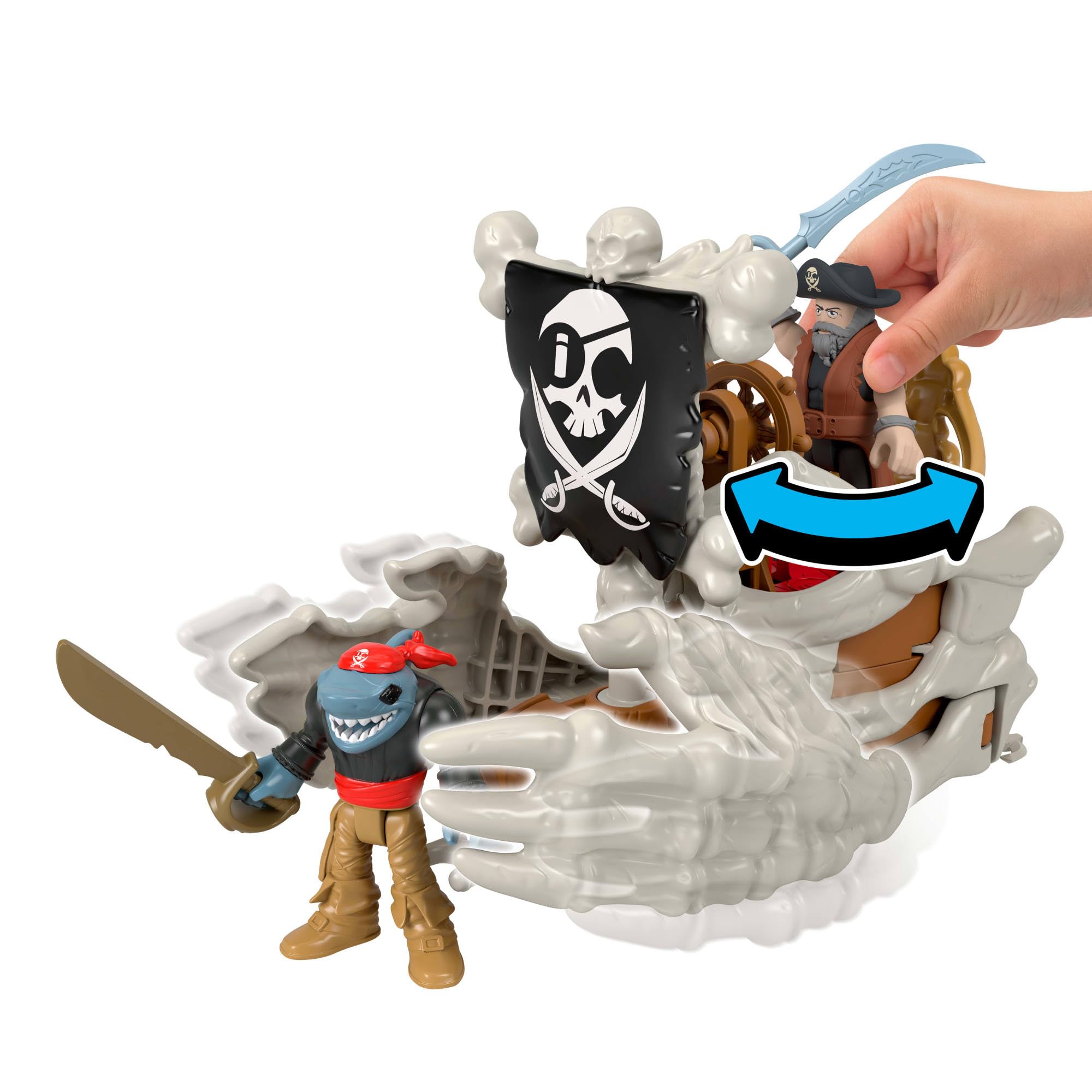Fisher-Price Imaginext Billy Bones Pirate Bundle Playset with 3 Action Figures | Ages 3Y+ 3