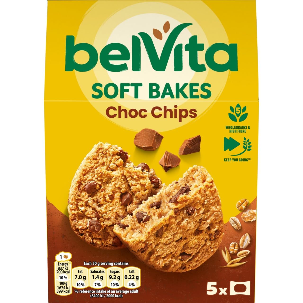 Belvita Chocolate Chip Soft Bakes Breakfast Biscuits - 250g 1