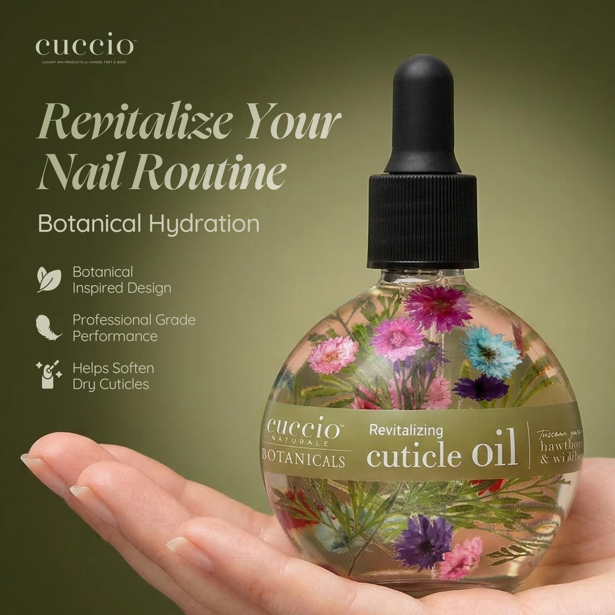 Cuccio Italian Garden Revitalising Cuticle Oil - 63 ml