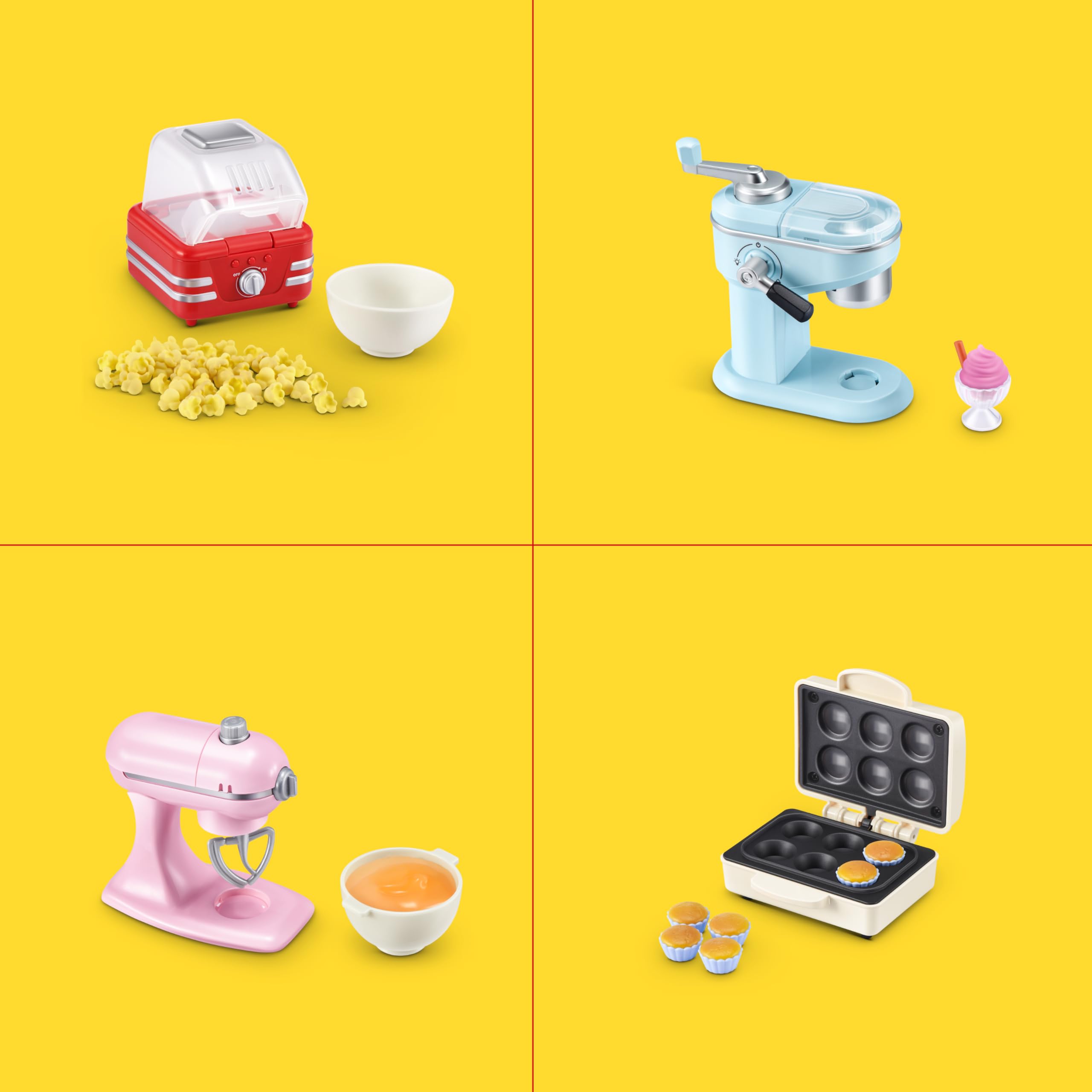Mini Brands Magic Cook Kitchen Waffle Maker - Working UV Light, Mini Accessories | Ages 3+ 8