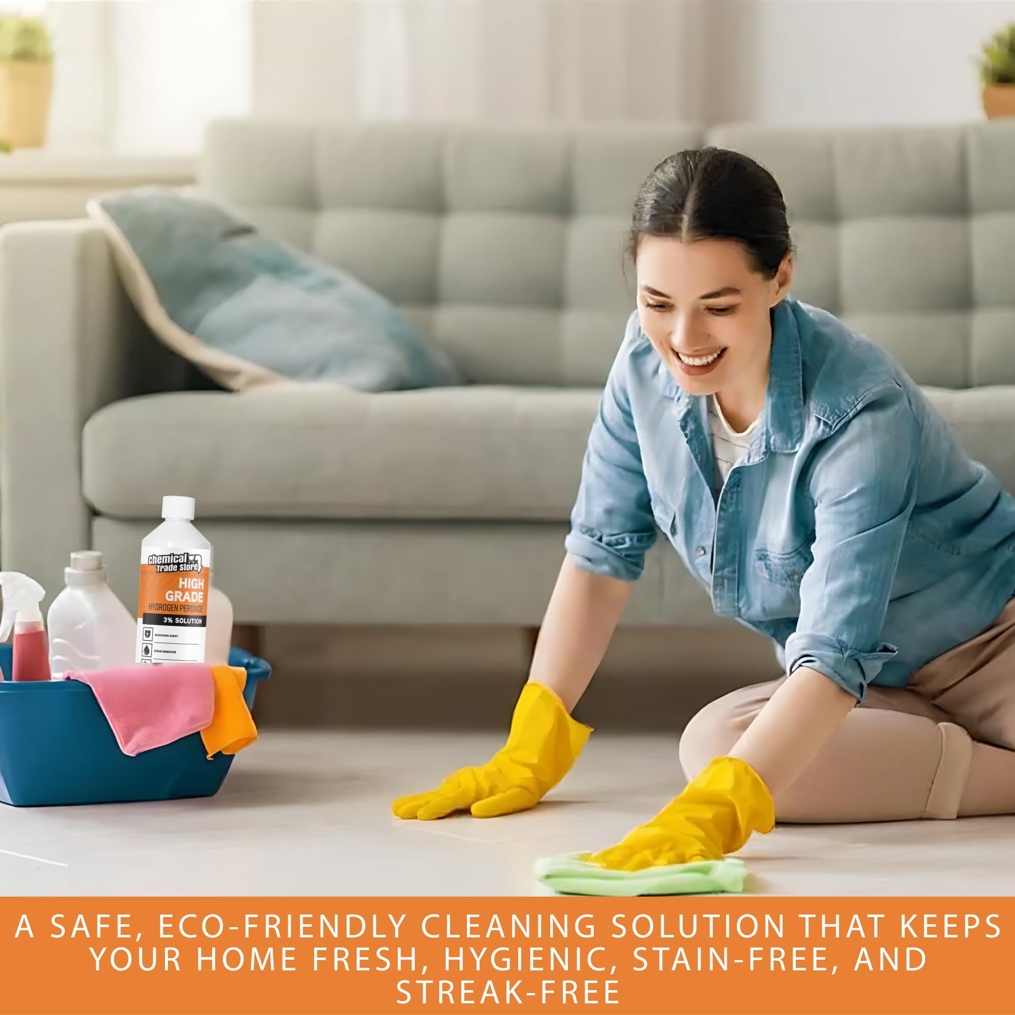 Chemical Trade Store Hydrogen Peroxide Solution 3% - Multi-Purpose Cleaner | Unscented Liquid | 1L 5