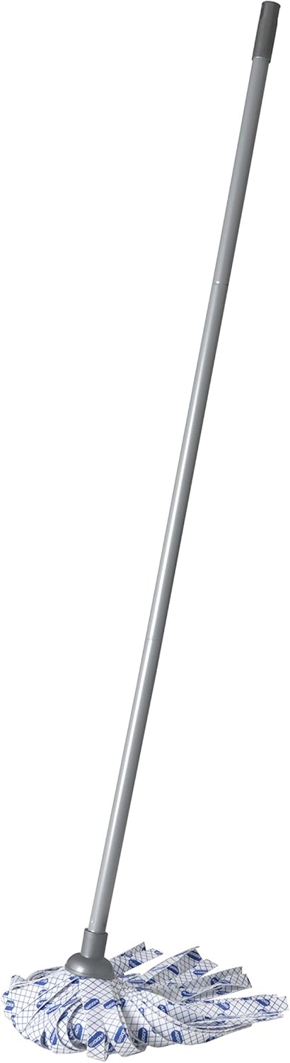 Addis - Cloth Mop with 3-Piece Handle in Blue, White & Metallic-Grey 5