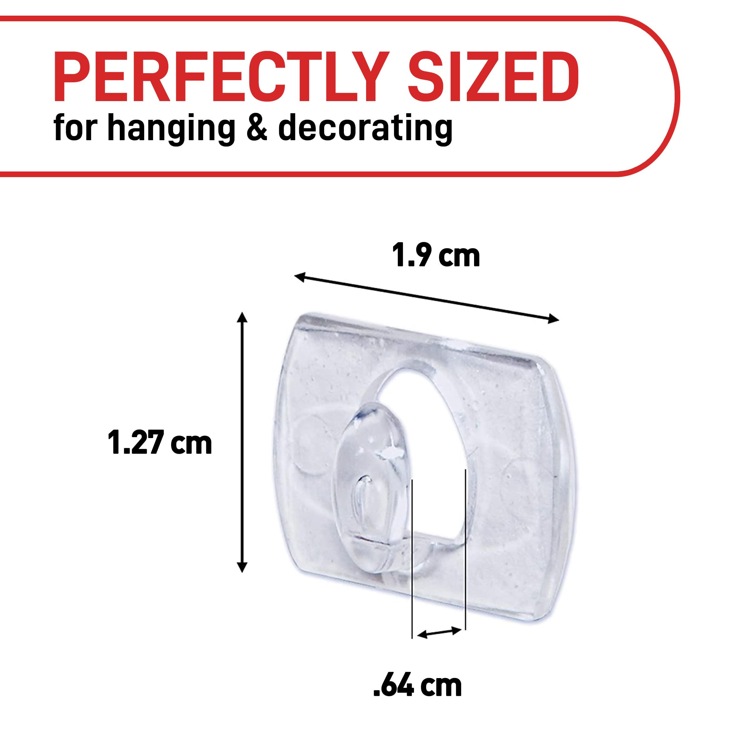 Command Clear Decorating Clips - Damage-Free Hanging for Decor & Cables | Value Pack of 60 Clips + 68 Strips 2