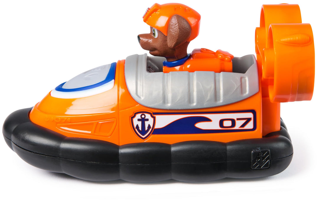 Paw Patrol Zuma's Hovercraft with Collectible Action Figure - Sustainably Made Vehicle Toy for Kids 3+