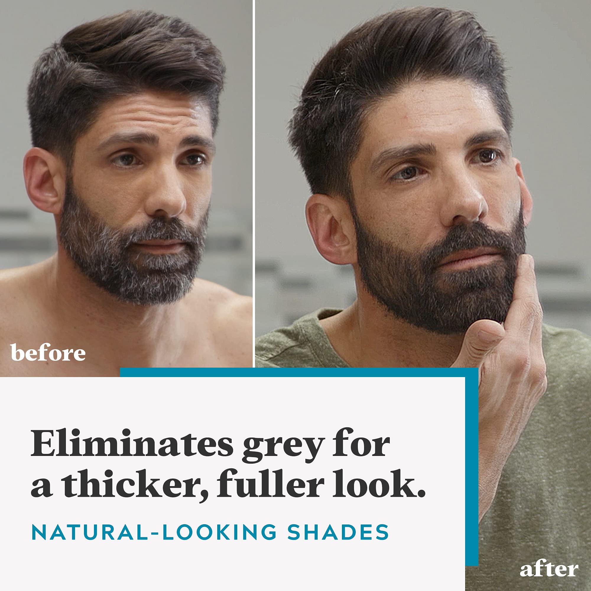 Just For Men Moustache & Beard Dye - Light Brown (M25) for Thicker, Fuller Look