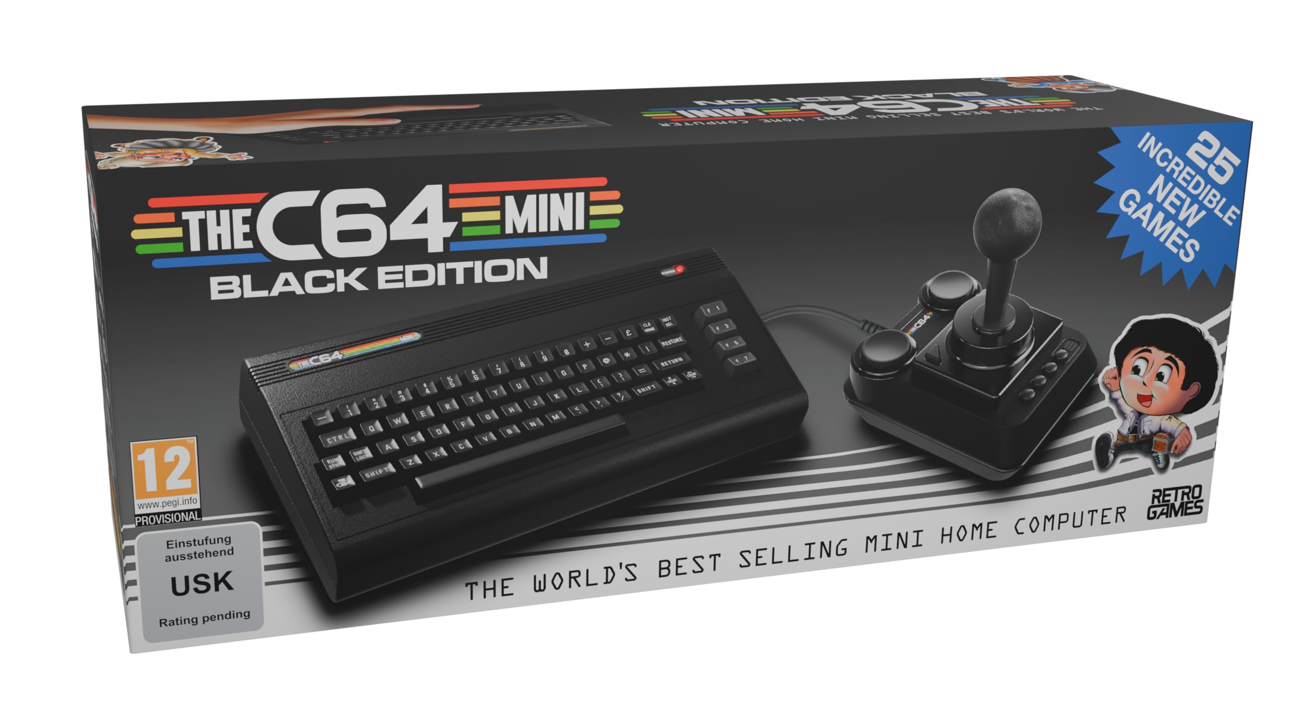 THEC64 Mini - Black Edition Retro Gaming Console