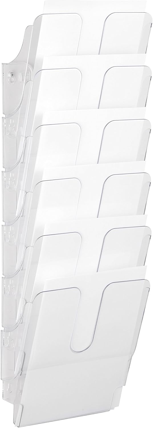 Durable FLEXIPLUS 6 A4 Portrait Literature Holder | Transparent | Wall Mounted D 2