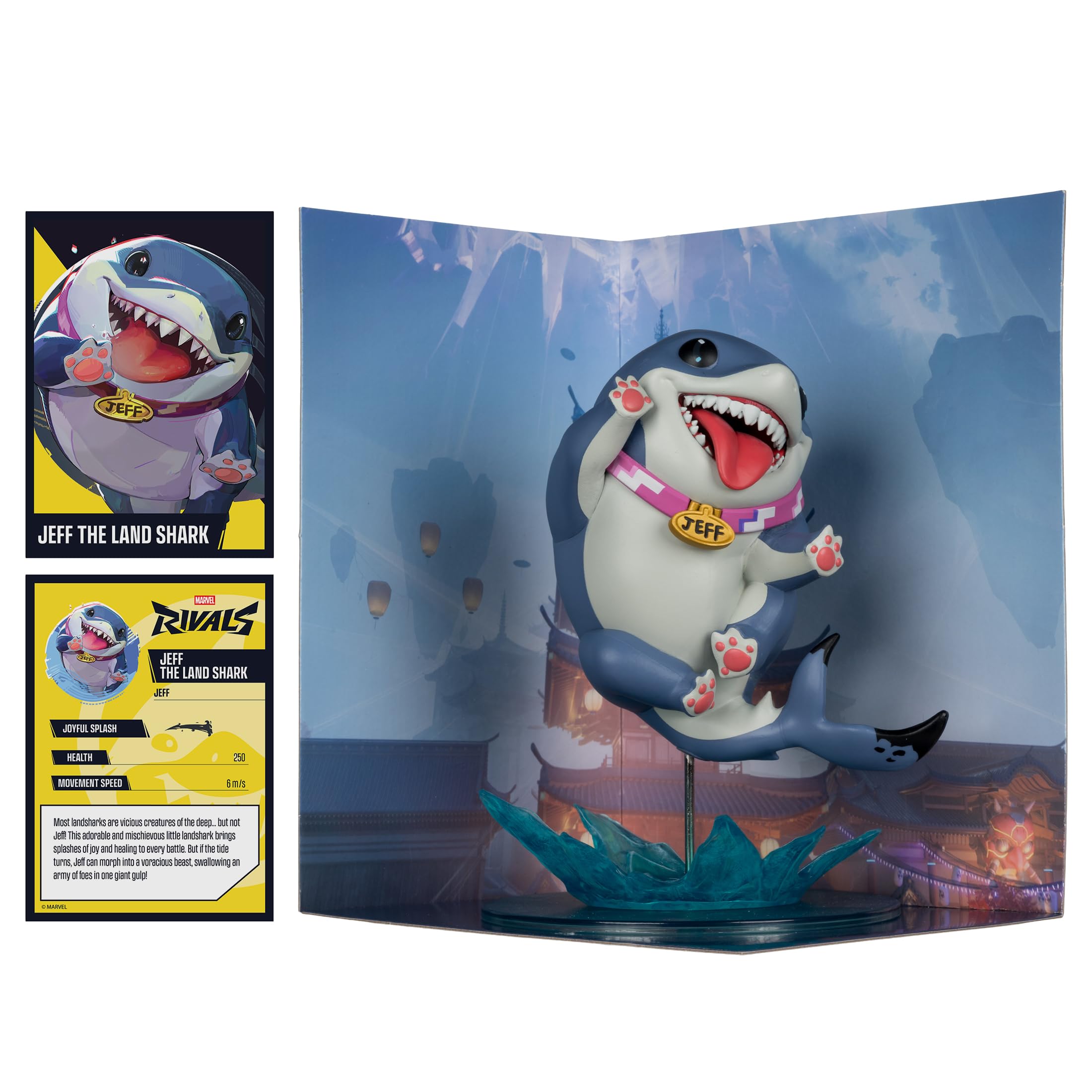 McFarlane Marvel Rivals Jeff The Land Shark Collectible Figure - 1:10 Scale, 7.75" Tall