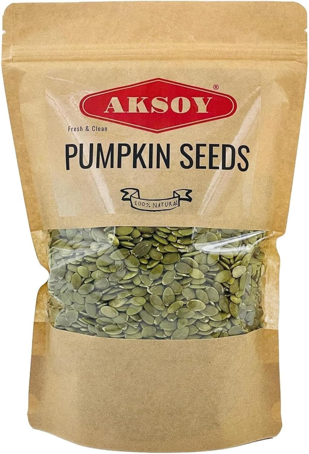 AKSOY Raw AA Grade Pumpkin Seeds - Premium Quality, GMO-Free, Vegan | 1kg