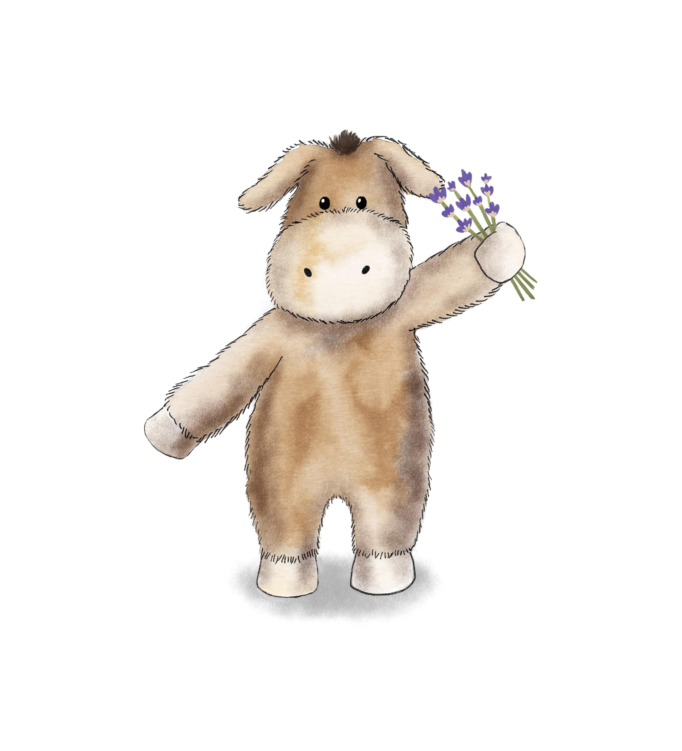 Warmies Donkey Microwavable Heatable Plush - French Lavender Scented for Warm or Cold Therapy 8