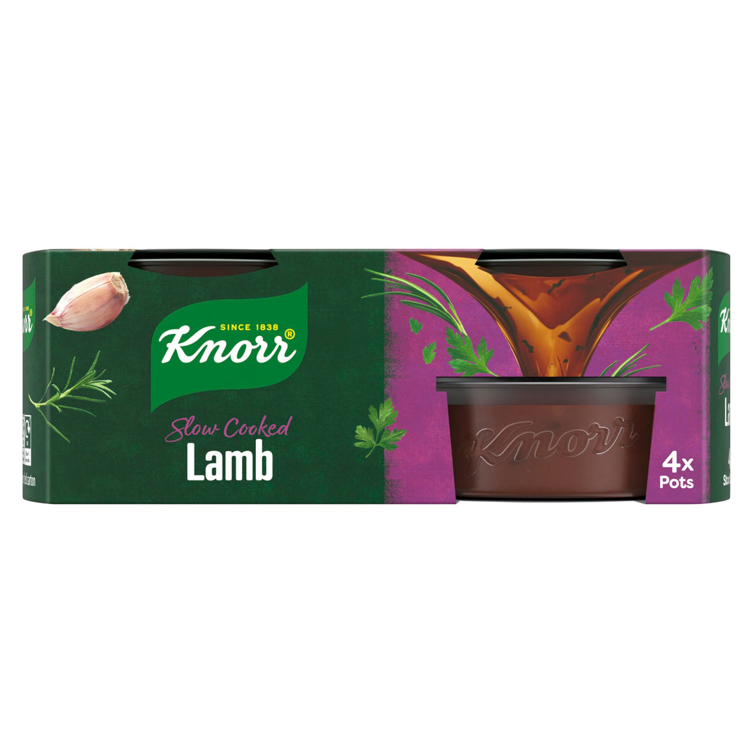 Knorr Lamb Stock Pots Gluten-Free Rich Lamb Flavour 4 x 28g