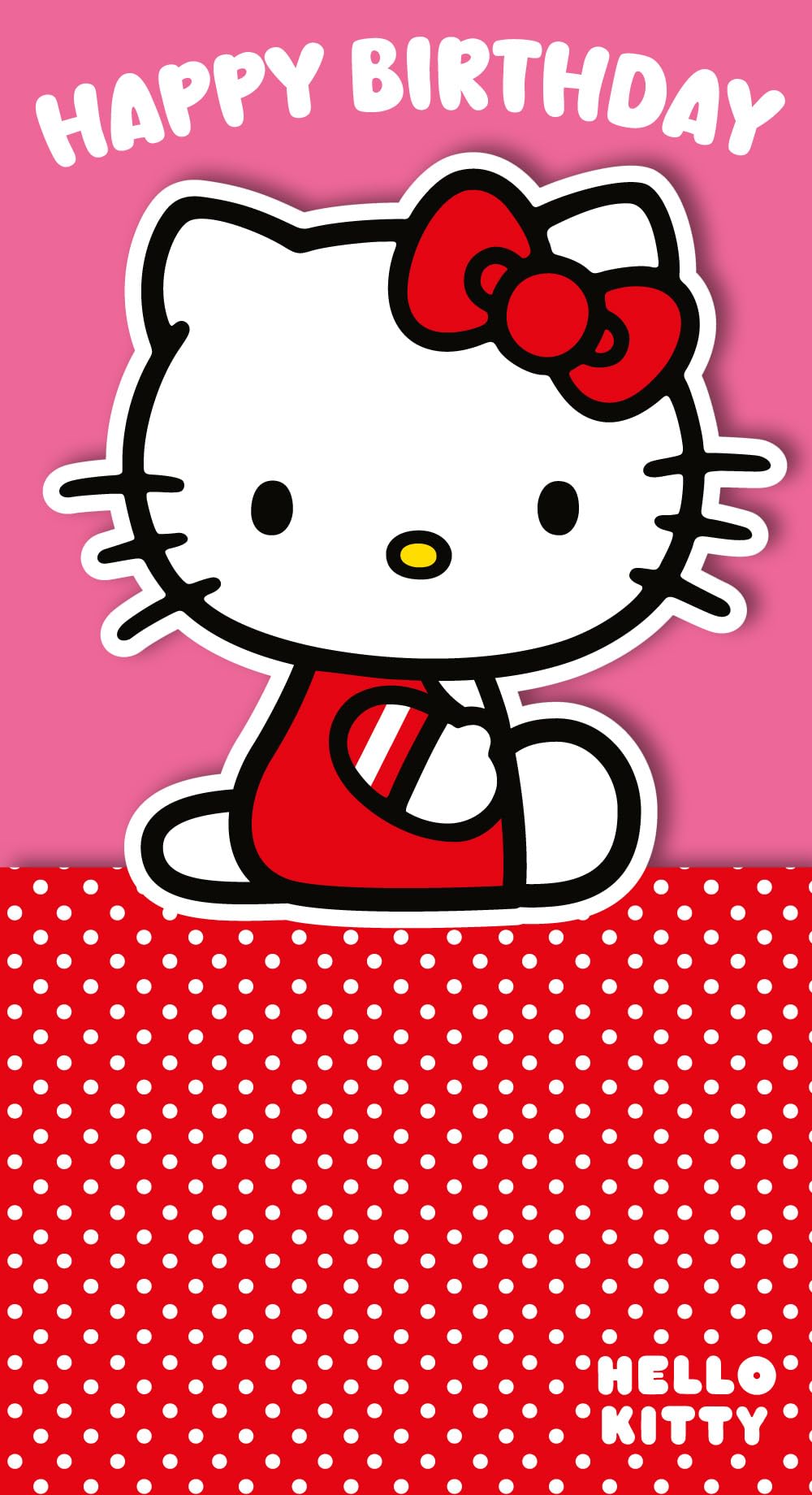 Danilo Promotions LTD Hello Kitty Birthday Card - 5x7 Inches | Blank Inside | Unisex Kids/Adults 1