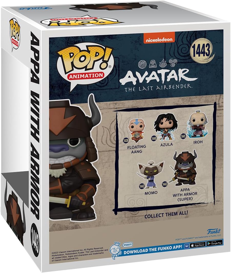 Funko POP! Super: Avatar: the Last Airbender - Appa With Armor - 72105 Collectable Pop! Vinyl Figure