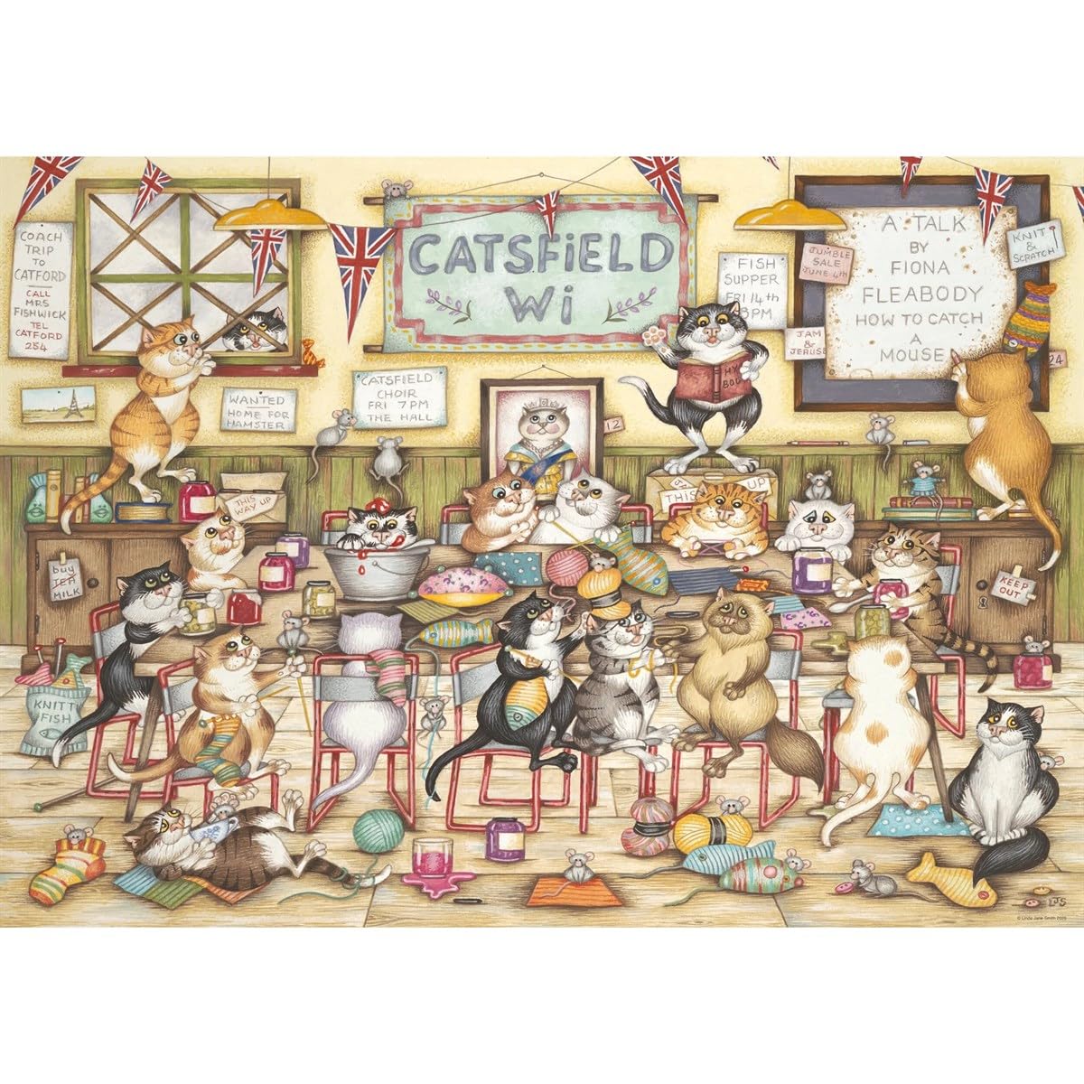 Ravensburger Crazy Cats No 21 at the WI 1000 Piece Jigsaw Puzzle - Adult, Unisex 2